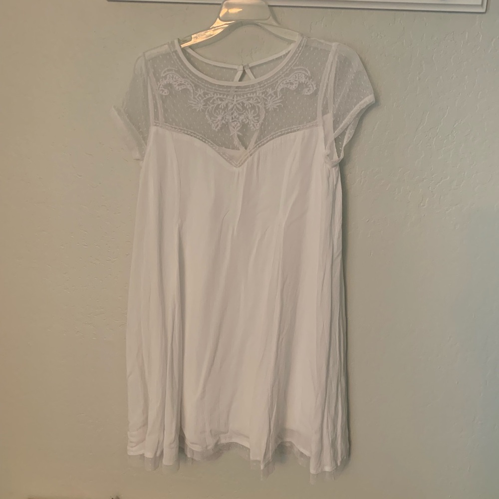 Lace top, babydoll dress